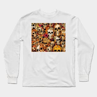 Sugar Skulls , Sugarskulls , Halloween Long Sleeve T-Shirt